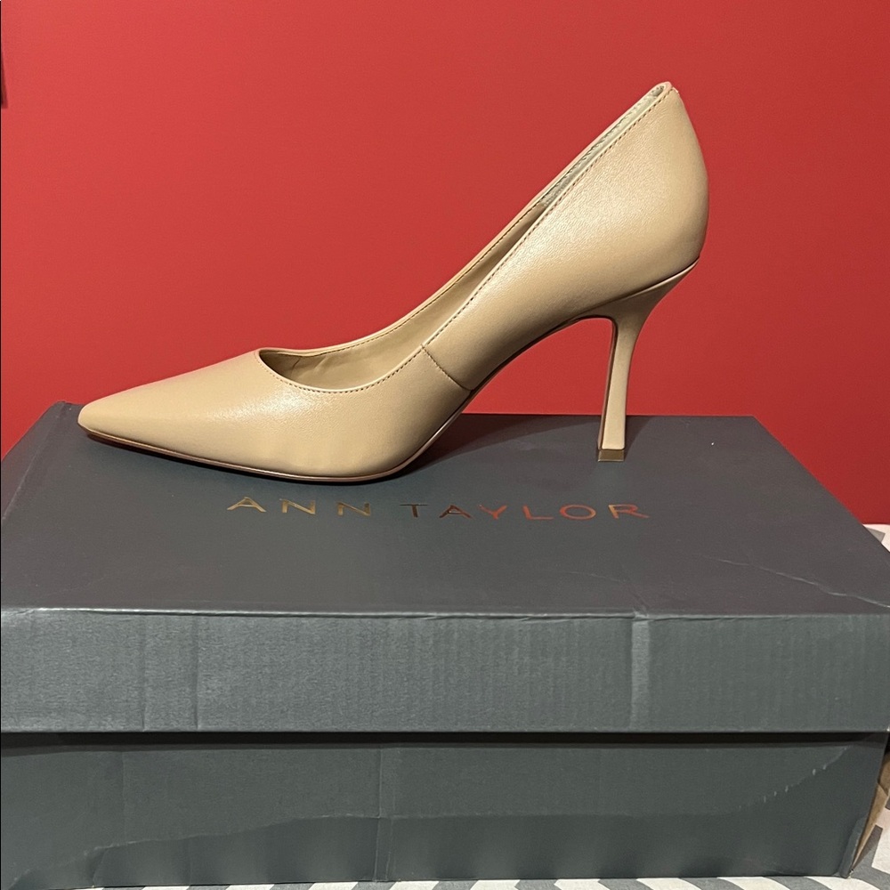 Ann Taylor Beige Stiletto Heels